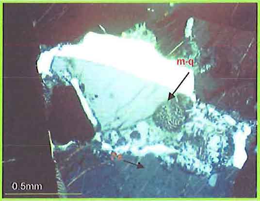 K-Feldspar With String Perthite photomicrogaph image