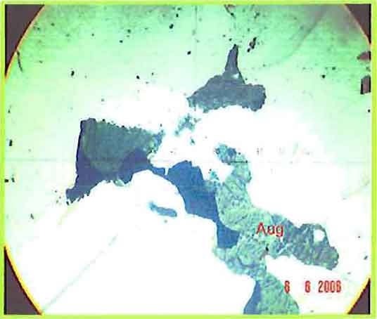Anhedral Aegirine Augite Grain photomicrograph image