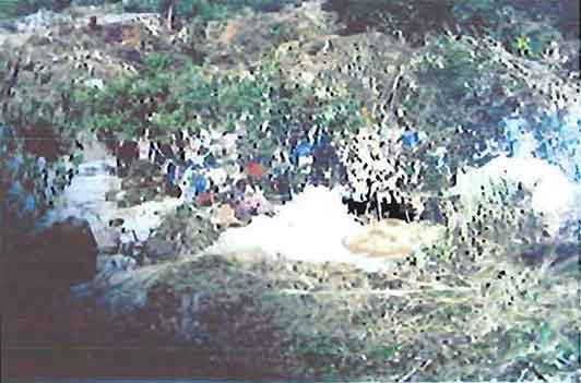 Illegal mine photo image