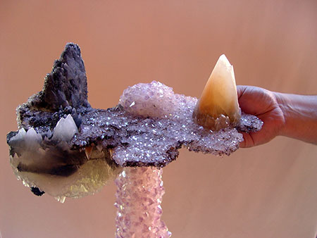 Calcite and Quartz Specimen image