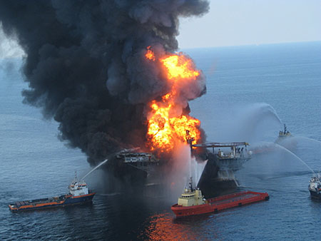 Deepwater Horizon Fire photo image