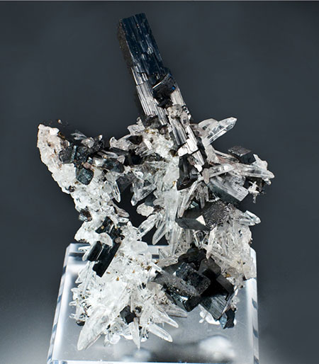 Huebnerite and Quartz photo image