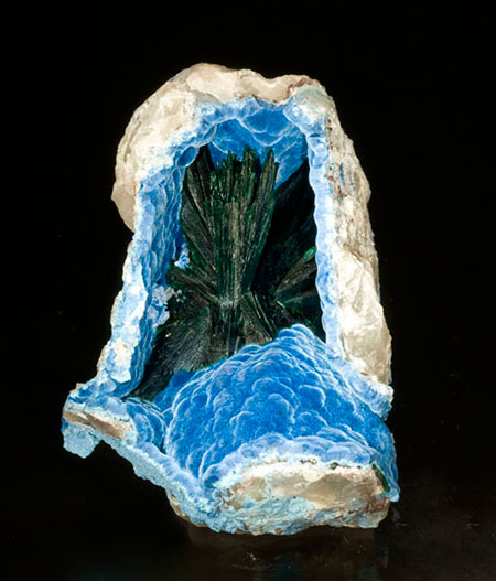 Malachite in Shattuckite photo image