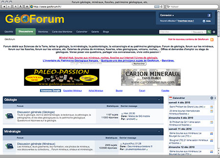 GéoForum screenshot image