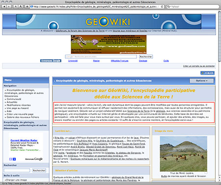 GéoWiki screenshot image