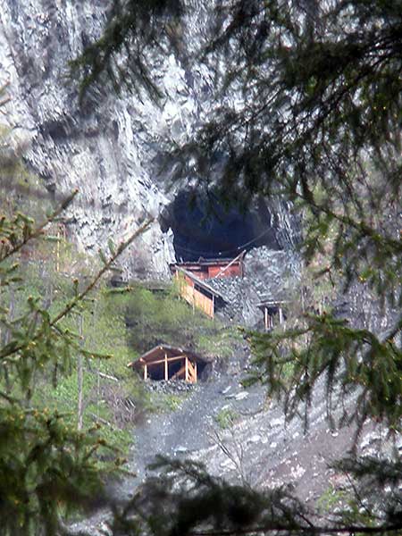 Landslide and Mine Entrance photo image
