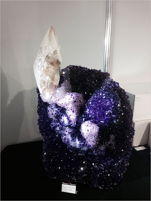 Calcite and Amethyst photo image