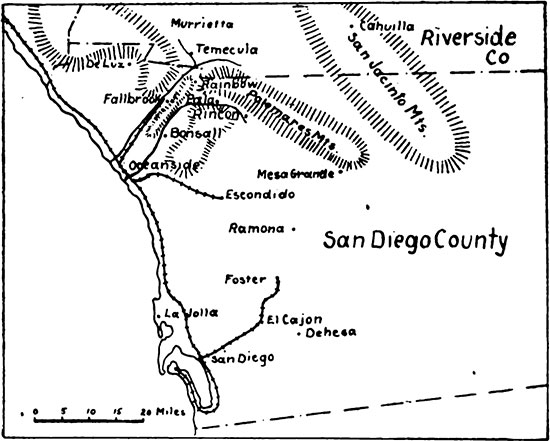 Map of San Diego County image